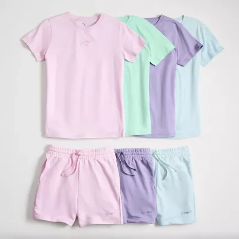 PUMA Womens Crew Neck Short Sleeve Active T-Shirt