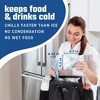 Fit & Fresh Cool Coolers Soft Ice 2pk Lunch Bag