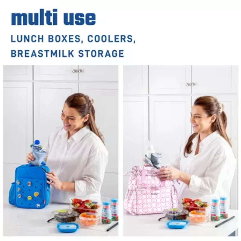 Fit & Fresh Cool Coolers Soft Ice 2pk Lunch Bag