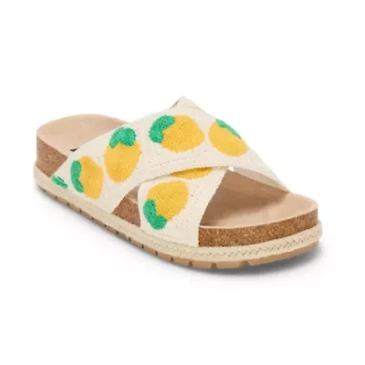 Dirty Laundry Twilah Womens Criss Cross Strap Footbed Sandals