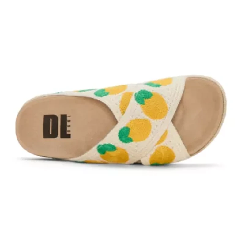 Dirty Laundry Twilah Womens Criss Cross Strap Footbed Sandals