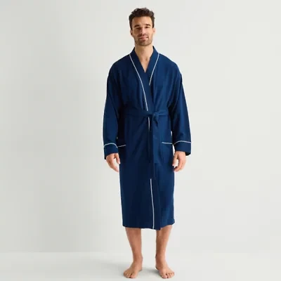 Stafford Waffle One Mens Long Sleeve Length Robe