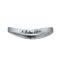 Personalized Curved Stackable Ring