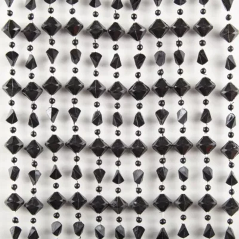 Regal Home Adriana Bead Rod Pocket Light-Filtering Single Curtain Panel