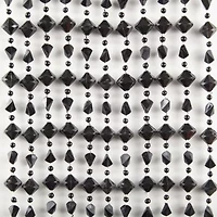 Regal Home Adriana Bead Rod Pocket Light-Filtering Single Curtain Panel