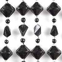 Regal Home Adriana Bead Rod Pocket Light-Filtering Single Curtain Panel