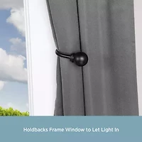 Kenney Chelsea Ball End 2-pc. Curtain Holdback