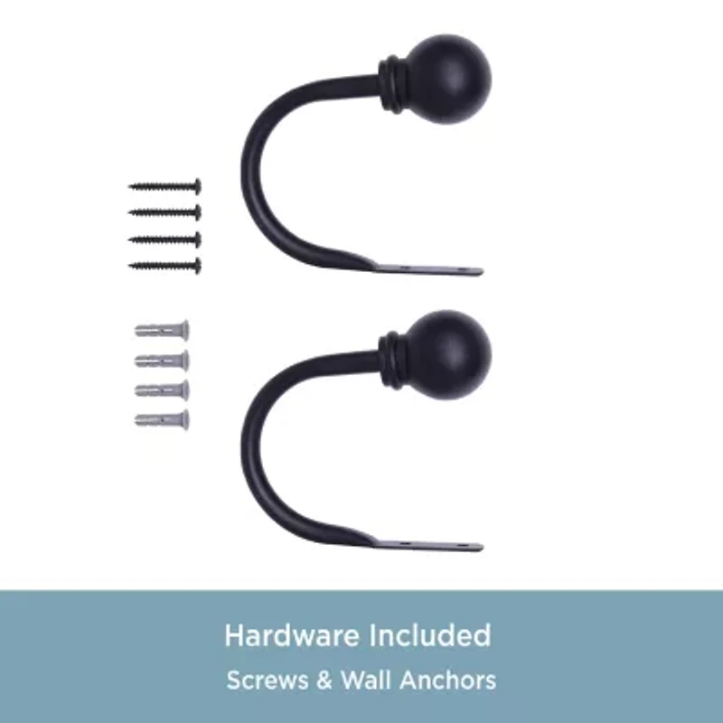Kenney Chelsea Ball End 2-pc. Curtain Holdback