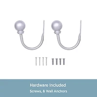 Kenney Chelsea Ball End 2-pc. Curtain Holdback