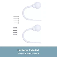 Kenney Chelsea Ball End 2-pc. Curtain Holdback