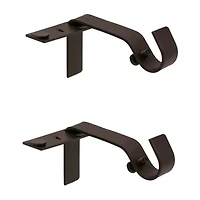 Kenney 5/8" Fast Fit No Measure 2-pc. Curtain Rod Brackets