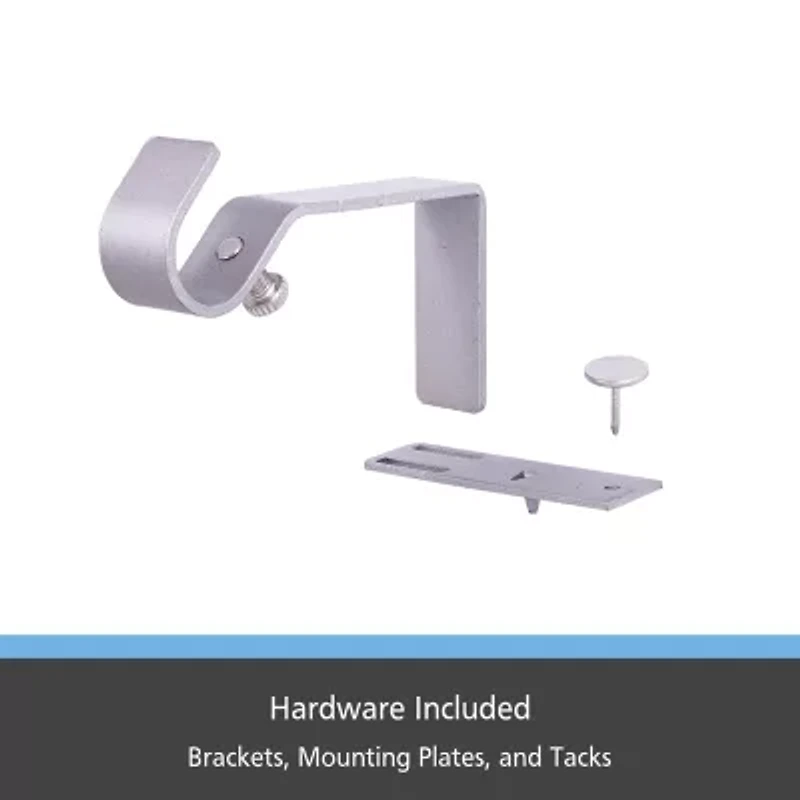 Kenney 5/8" Fast Fit No Measure 2-pc. Curtain Rod Brackets