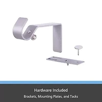 Kenney 5/8" Fast Fit No Measure 2-pc. Curtain Rod Brackets