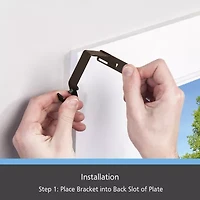 Kenney 5/8" Fast Fit No Measure 2-pc. Curtain Rod Brackets