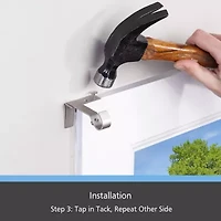 Kenney 5/8" Fast Fit No Measure 2-pc. Curtain Rod Brackets