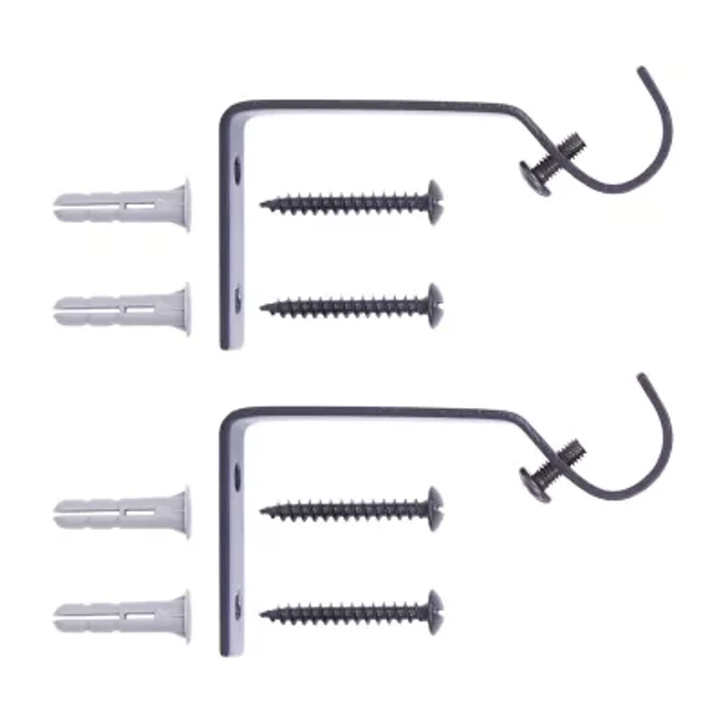 Kenney 5/8" Fixed 2-pc. Curtain Rod Brackets