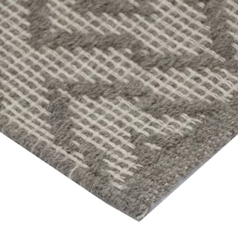 Riviera Home Grey Pattern Rectangular Accent Indoor Rugs