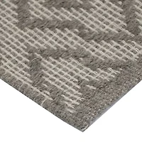 Riviera Home Grey Pattern Rectangular Accent Indoor Rugs