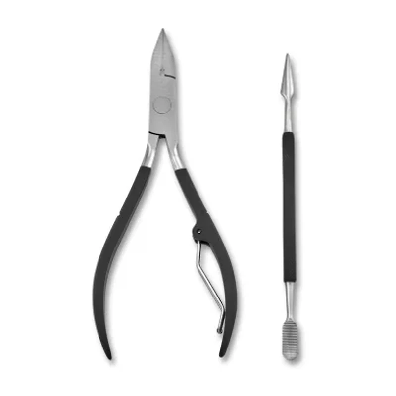 Japonesque Toenail Clipper & Cuticle Pusher Soft Touch Manicure Kit