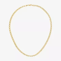 Unisex Adult 14K Gold 22 Inch Mariner Chain Necklace