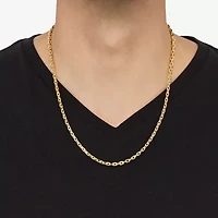 Made in Italy Unisex Adult 14K Gold 22 Inch Link Chain Necklace