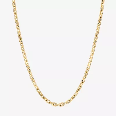Made in Italy Unisex Adult 14K Gold 22 Inch Link Chain Necklace