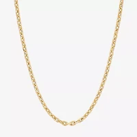 Made in Italy Unisex Adult 14K Gold 22 Inch Link Chain Necklace
