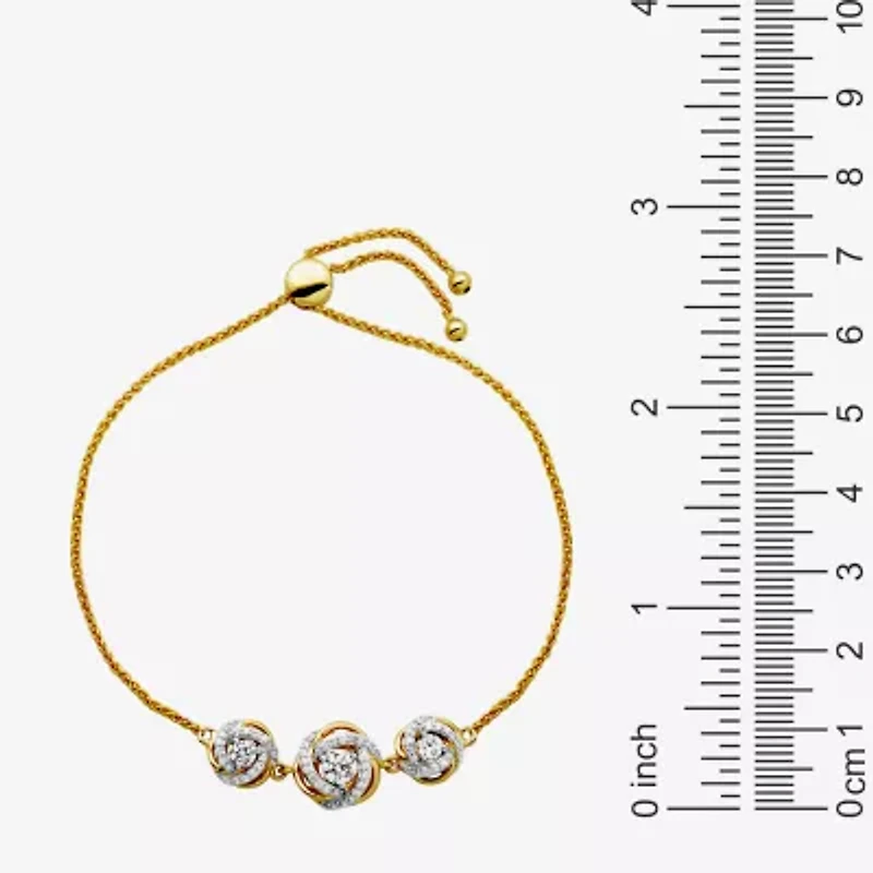 DiamonArt® White Cubic Zirconia 18K Gold Over Silver 2-pc. Jewelry Set
