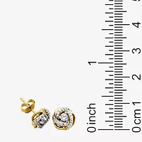 DiamonArt® White Cubic Zirconia 18K Gold Over Silver 2-pc. Jewelry Set