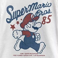 Little & Big Kid Girls Crew Neck Short Sleeve Regular Fit Super Mario Graphic T-Shirt