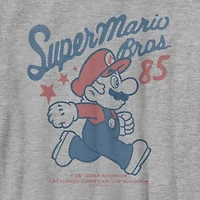 Little & Big Kid Boys Crew Neck Short Sleeve Regular Fit Super Mario Graphic T-Shirt