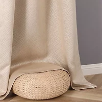 Regal Home Aviva Grommet Top Energy Saving Embossed Blackout Set of 2 Curtain Panel