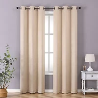 Regal Home Aviva Grommet Top Energy Saving Embossed Blackout Set of 2 Curtain Panel