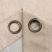 Regal Home Aviva Grommet Top Energy Saving Embossed Blackout Set of 2 Curtain Panel