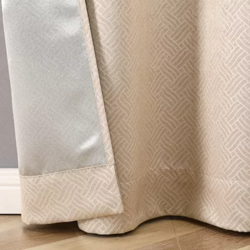 Regal Home Aviva Grommet Top Energy Saving Embossed Blackout Set of 2 Curtain Panel