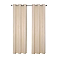 Regal Home Aviva Grommet Top Energy Saving Embossed Blackout Set of 2 Curtain Panel