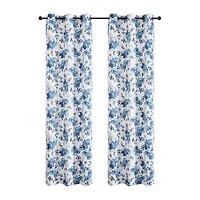 Regal Home Oliver Printed Grommet Top Energy Saving Blackout Set of 2 Curtain Panel