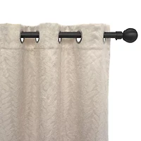 Regal Home Joelle Embossed Grommet Top Energy Saving Blackout Set of 2 Curtain Panel
