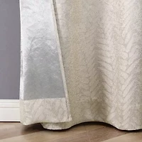 Regal Home Joelle Embossed Grommet Top Energy Saving Blackout Set of 2 Curtain Panel