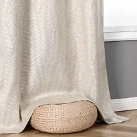 Regal Home Joelle Embossed Grommet Top Energy Saving Blackout Set of 2 Curtain Panel