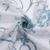 Regal Home Santana Printed Grommet Top Sheer Set of 2 Curtain Panel