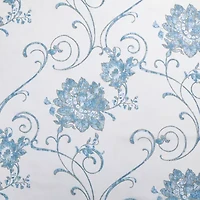 Regal Home Santana Printed Grommet Top Sheer Set of 2 Curtain Panel