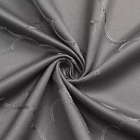 Regal Home Liberty Embroidered Grommet Top Energy Saving Blackout Set of 2 Curtain Panel