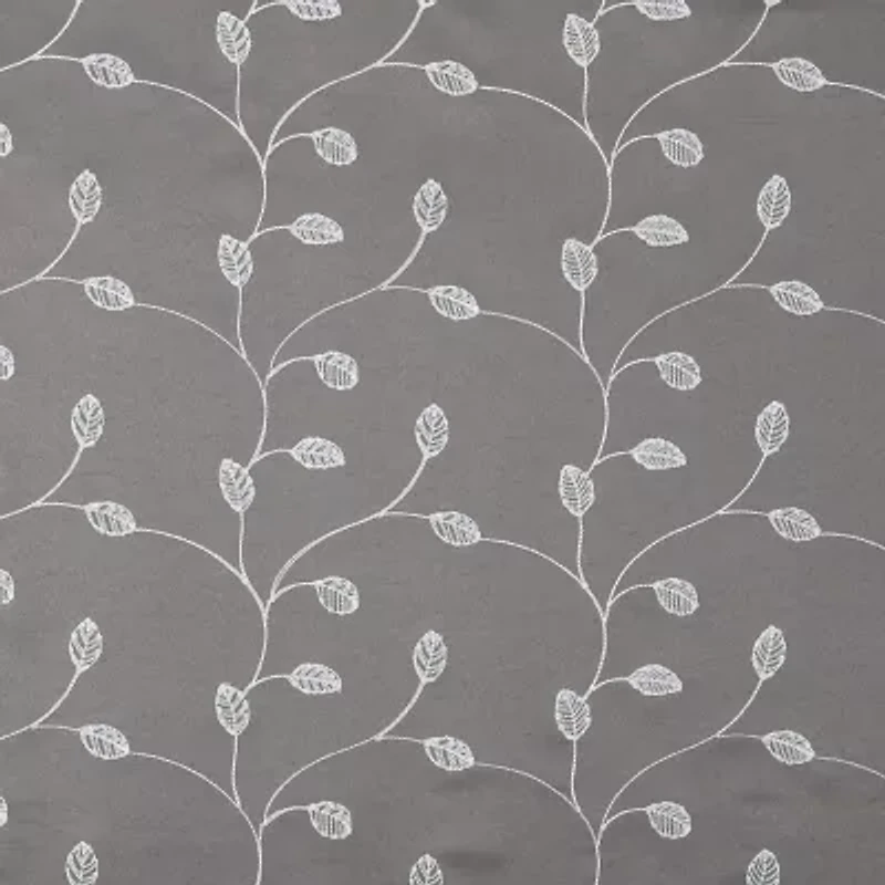 Regal Home Trenton Embroidered Grommet Top Energy Saving Blackout Set of 2 Curtain Panel