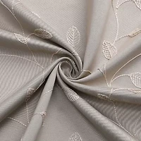 Regal Home Trenton Embroidered Grommet Top Energy Saving Blackout Set of 2 Curtain Panel