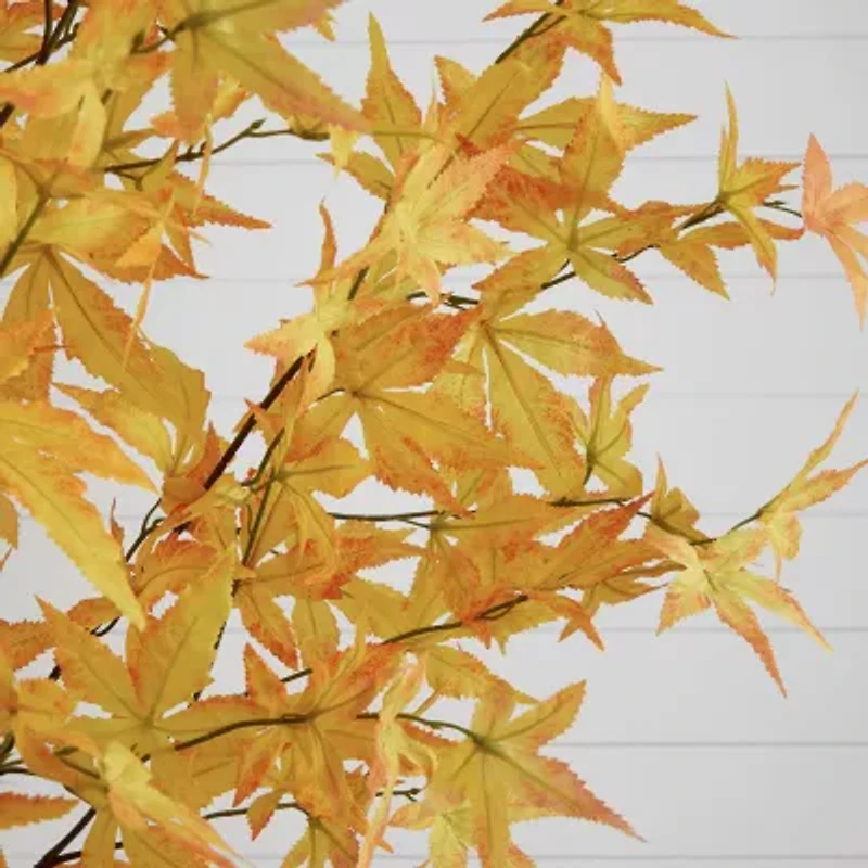 Nearly Natural 7ft Yellow Autumn Maple Artificial Tree