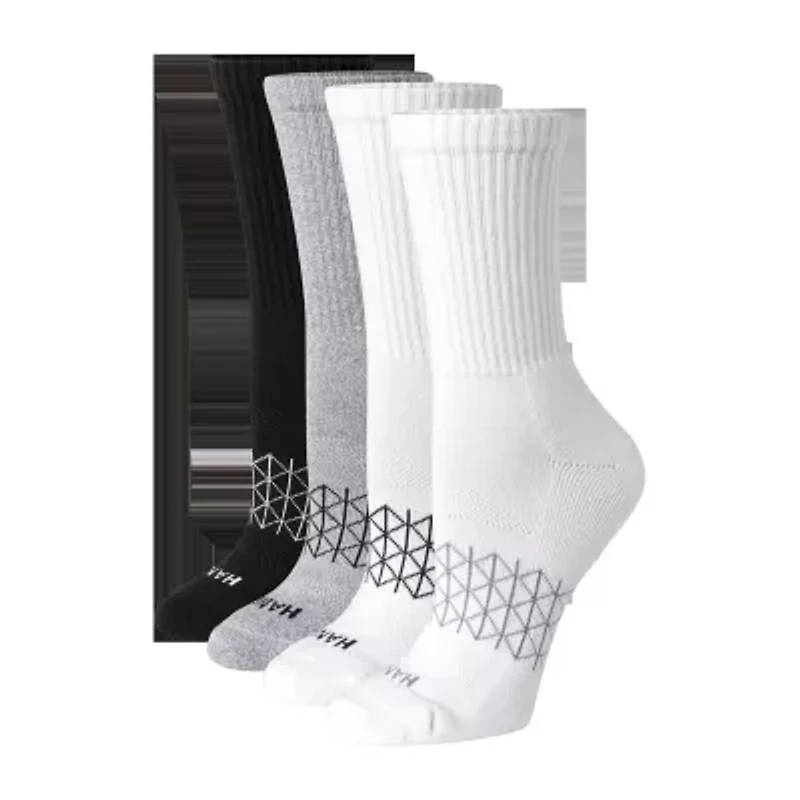 Hanes Ultimate Absolute Womens 4 Pair Crew Socks