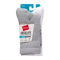 Hanes Ultimate Absolute Womens 4 Pair Crew Socks