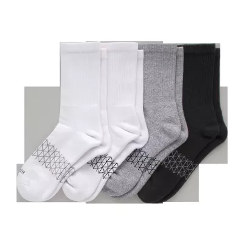 Hanes Ultimate Absolute Womens 4 Pair Crew Socks