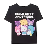 Little & Big Kid Girls Crew Neck Short Sleeve Regular Fit Hello Kitty Graphic T-Shirt
